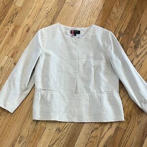 Talbots Collarless Jacket